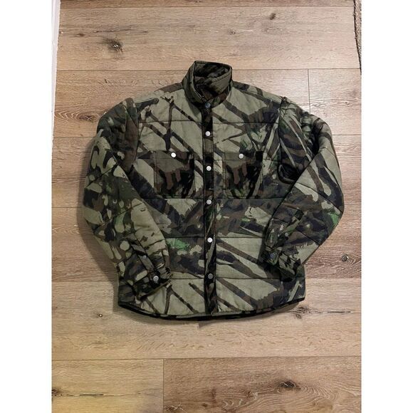 BDG Urban Outfitters Mens Camo Button Up Jacket Size Medium - Picture 1 of 3
